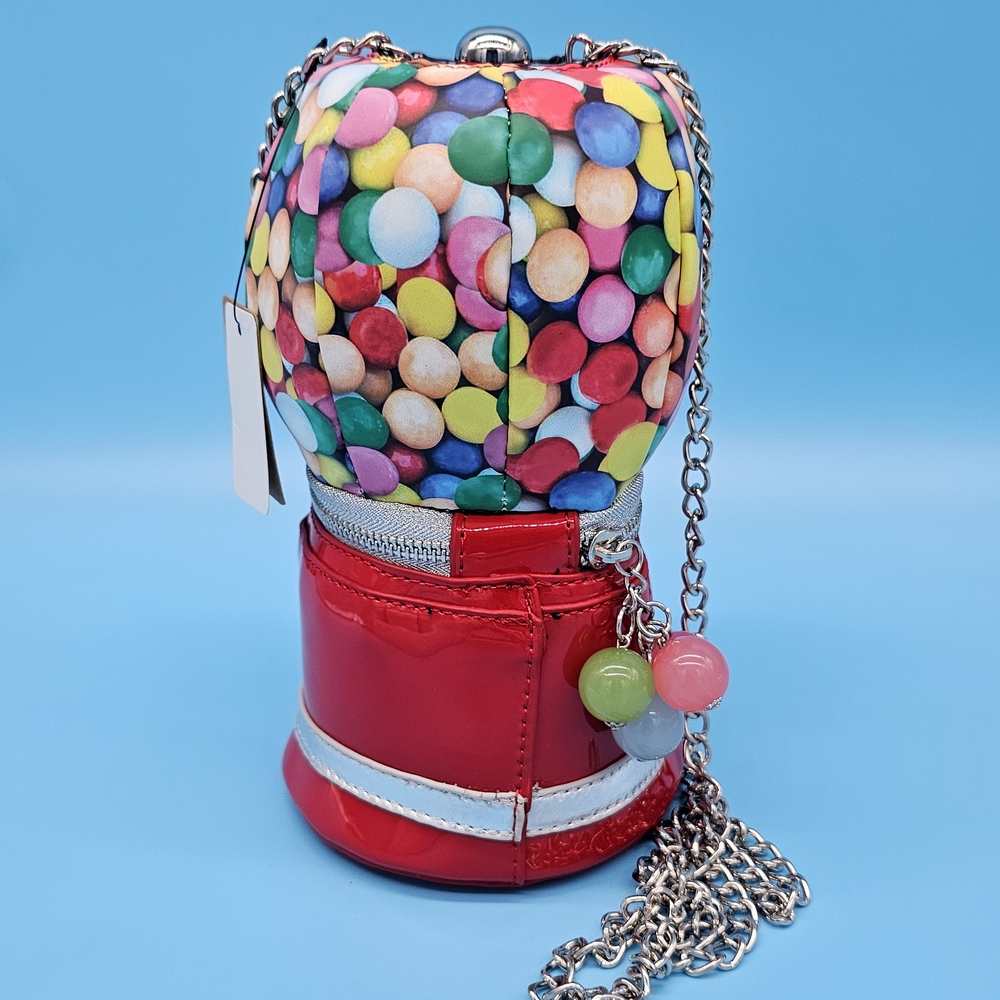 Colorful Gumball Machine Purse with Chain - Picture 5 of 5